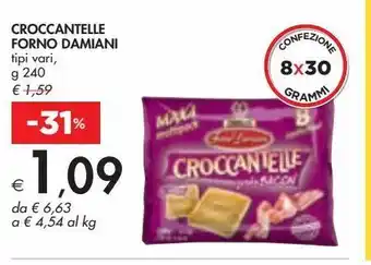 Bennet Croccanelle forno damiani g 240 offerta