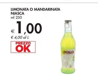 Limonata o mandarinata niasca ml 250