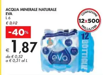 Bennet Acqua minerale naturale eva l 6 offerta