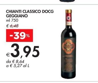 Bennet Chianti classico docg geggiano ml 750 offerta