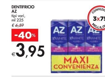 Bennet Dentifricio az ml 225 offerta