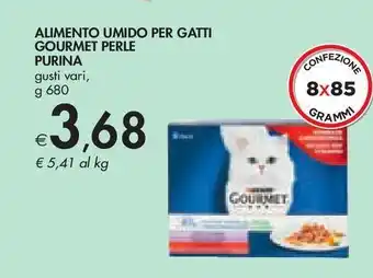 Bennet Cibo per gatti gourmet perle purina g 680 offerta
