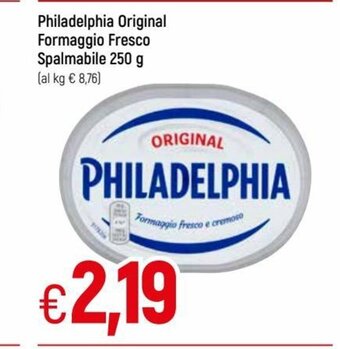 IperFamila Philadelphia Original Formaggio Fresco Spalmabile 250 g offerta