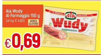 IperFamila Aia Wudy Al Formaggio 150 g offerta