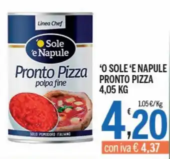 Gruppo Pascar 'O Sole 'e Napule Pronto Pizza 4,05 kg offerta