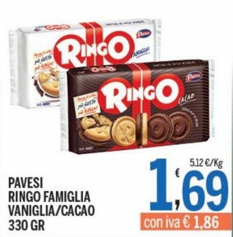 Pavesi Ringo Famiglia Vaniglia/Cacao 330 gr