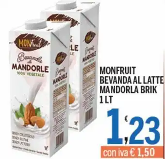 Gruppo Pascar Monfruit Bevanda al Latte Mandorla Brik 1lt offerta
