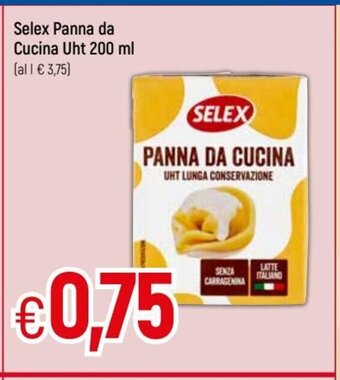 IperFamila Selex Panna da Cucina Uht 200 ml offerta