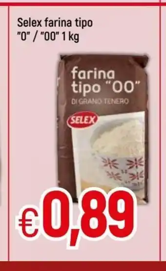 IperFamila Selex farina tipo "0" / "00" 1 kg offerta