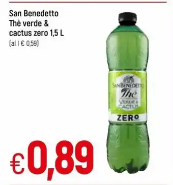 IperFamila San Benedetto Thè verde & cactus zero 1,5 L offerta