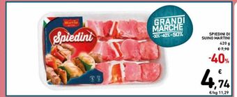 Spazio Conad Spiedini di suino martini offerta