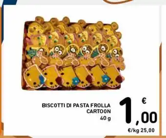 Spazio Conad Biscotti di pasta frolla cartoon offerta
