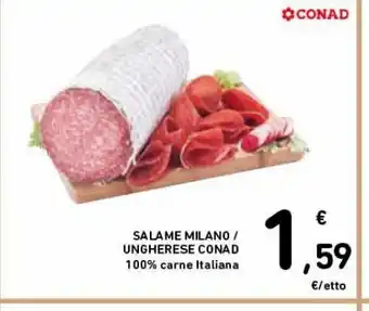 Spazio Conad Salame milano/ungherese conad offerta