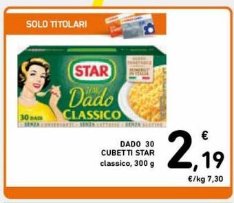 Spazio Conad Dado 30 cubetti star offerta