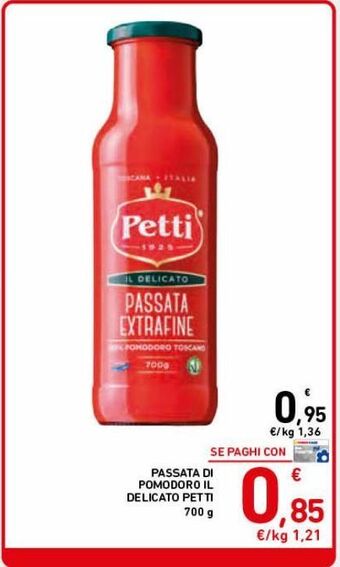 Spazio Conad Passata di pomodoro il delicato petti offerta