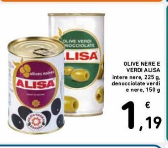 Spazio Conad Olive nere e verdi alisa offerta