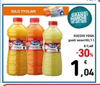 Spazio Conad Succhi yoga offerta