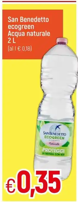 IperFamila San Benedetto ecogreen Acqua naturale 2L offerta