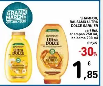 Spazio Conad Shampoo, balsamo ultra dolce garnier offerta