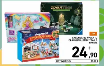 Spazio Conad Calendario avvento playmobil, gravitrax o barbie offerta