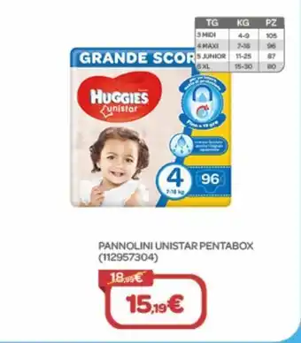 Bimbo Store Pannolini unistar pentabox offerta
