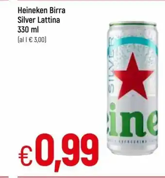 IperFamila Heineken Birra Silver Lattina 330 ml offerta