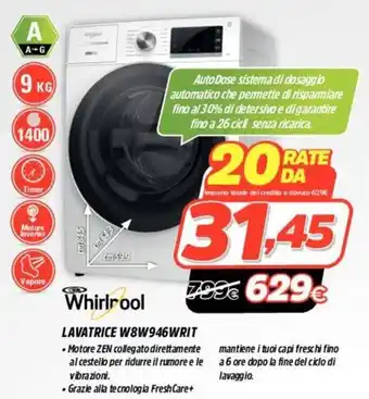 Fiducia & Convenienza Whirlpool Lavatrice W8W946WRIT offerta