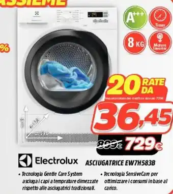 Fiducia & Convenienza Electrolux Asciugatrice EW7H583B offerta