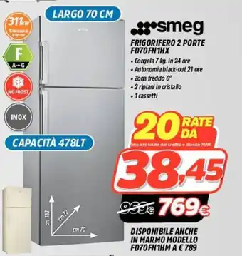 Fiducia & Convenienza Smeg Frigorifero 2 Porte FD70FN1HX offerta