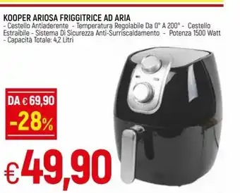 IperFamila Kooper Ariosa Friggitrice Ad Aria 4,2 Litri offerta