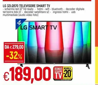 IperFamila LG 32LQ570 Televisore Smart TV 32" offerta