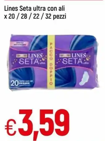 Lines Seta ultra con ali x 20/ 28 / 22 / 32 pezzi
