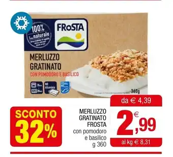 Merluzzo Gratinato Frosta g 360