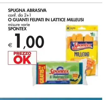 Bennet Spugna abrasiva o guanti felpati in lattice milleusi spontex offerta