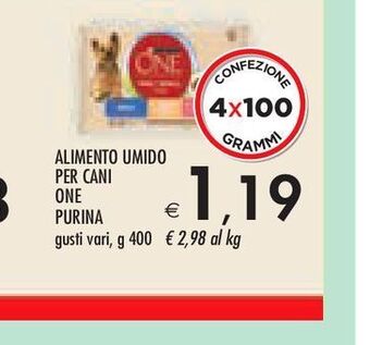 Bennet Alimento umido per cani purina one offerta
