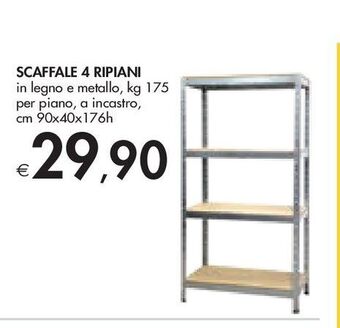 Scaffale 4 ripiani