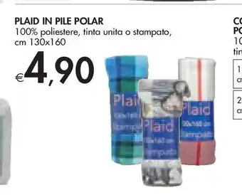 Plaid in pile polar