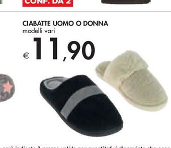 Bennet Ciabatte uomo o donna offerta