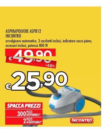 Bennet Aspirapolvere asp812 incontro offerta