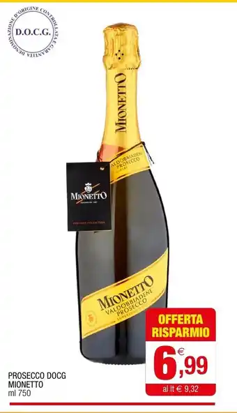 Gran mercato Prosecco DOCG Mionetto 750 ml offerta