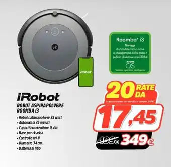 Fiducia & Convenienza iRobot Robot Aspirapolvere Roomba I3 offerta