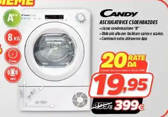 Fiducia & Convenienza Candy Asciugatrice CSOEH8A2DES offerta