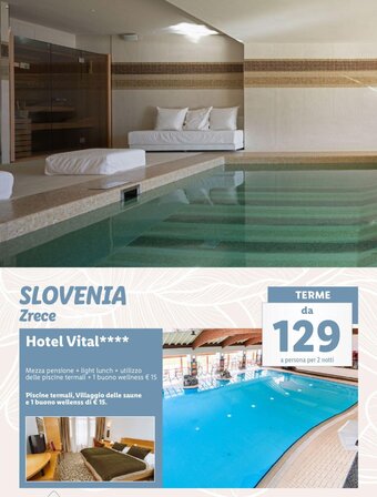 Lidl Slovenia Zrece Hotel Vital offerta