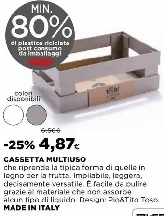 Coop Cassetta multiuso offerta