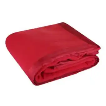 Coperta matrimoniale bordeaux con bordo satin