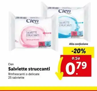 Lidl Salviette struccanti offerta