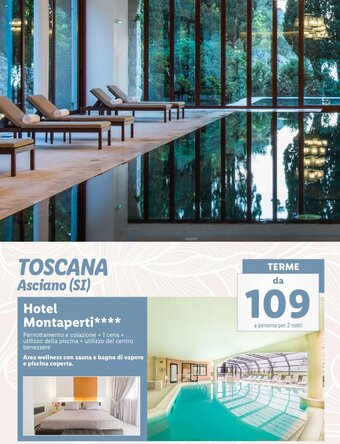 Lidl Toscana Asciano (SI) Hotel Montaperti offerta