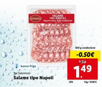 Lidl Salame tipo napoli offerta