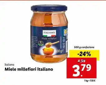 Lidl Miele millefiori italiano offerta