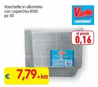 Famila Superstore Vanto Vaschette in alluminio con coperchio R100 pz 50 offerta